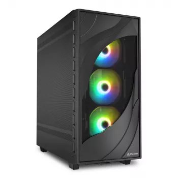 Sharkoon REBEL C80M RGB Midi Tower musta