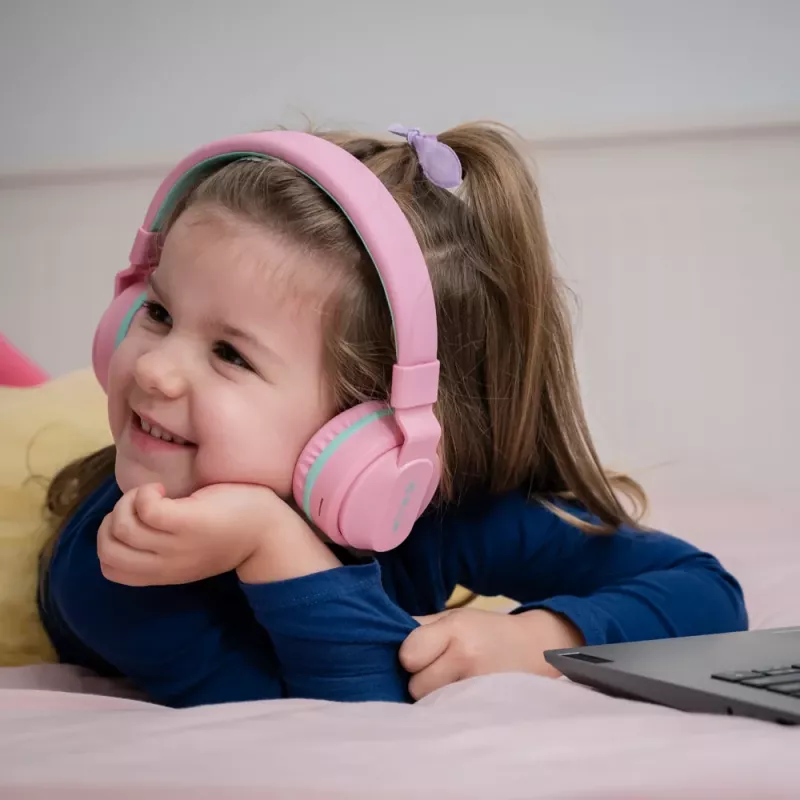 Kuulokkeet Tellur Buddy Bluetooth over-ear pinkki