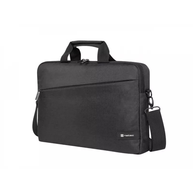 Salkku NATEC Beira 39,6 cm (15,6 inch) — polyesteri, 1 pääosasto, olkahihna, musta