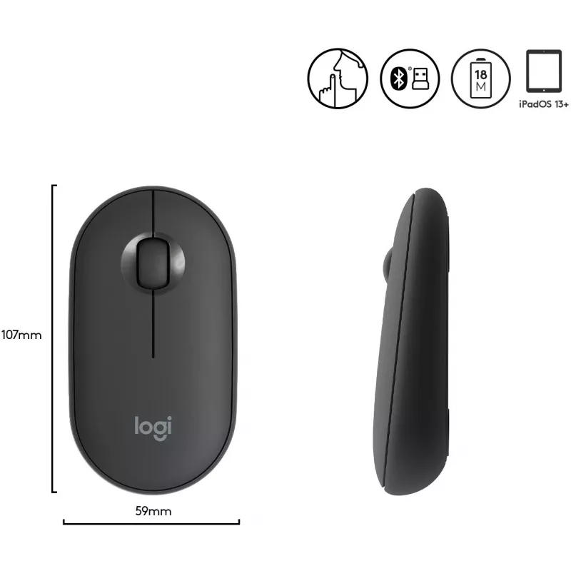Hiiri USB optinen langaton M350/GRAPHITE 910-005718 Logitech