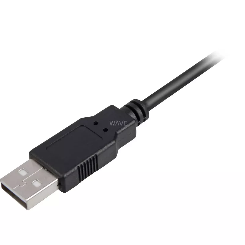 USB 2.0 -kaapeli, USB-A uros > USB-B uros (musta, 2,0 metriä)