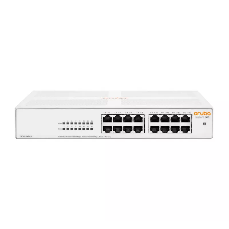 Aruba Instant On 1430 16G hallitsematon L2 Gigabit Ethernet (10/100/1000) 1U valkoinen