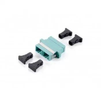 Equip SC kuitukytkin, OM3 monimuotodupleksi, SC, turkoosi, monimuoto, 34,7 mm, 9,4 mm, 33 mm