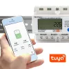 Kolmivaiheinen energiamittari QOLTEC 50883 Wi‑Fi 400V LCD-näytöllä