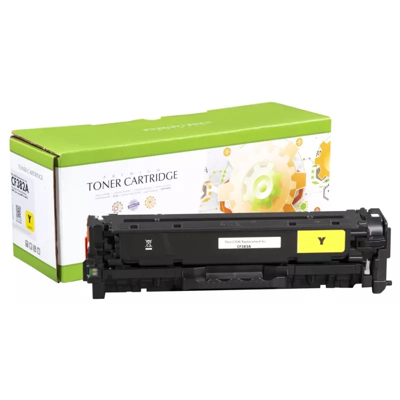 Static Control yhteensopiva Hewlett-Packard 312A (CF382A) keltainen, 2700 sivua