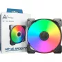 Montech HP140 ARGB PWM kotelotuuletin, 140x140x25 mm, 1760 r/min, 29,2 dB, musta