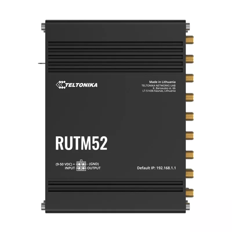 5G-reititin Teltonika RUTM52, 5x GbE, Dual-SIM, eSIM, Wi-Fi 5