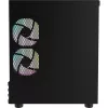 PC Micro Tower Thermaltake View 170 WS ARGB — Micro-kotelo, musta, tukee PS2-virtalähdettä, 2x 120 mm sivutuulettimet + 1x 120 mm takatuuletin, 2,5/3,5 inch HDD