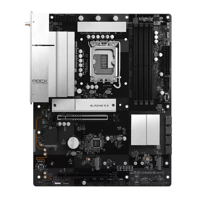 ASRock B860 Rock WiFi 7 ATX-emolevy
