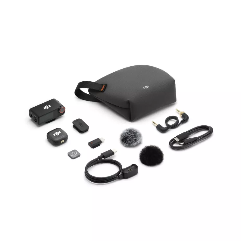 Mikrofonijärjestelmä DJI Camera Acc Mic 3 (1× lähetin + 1× vastaanotin)