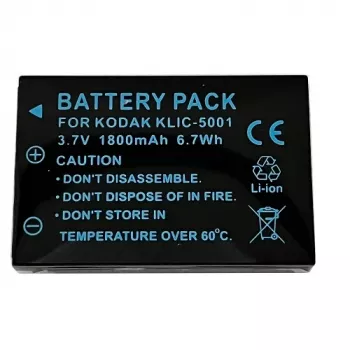 Extra Digital KLIC-5001 ladattava akku 3,7 V 1000 mAh kannettaviin laitteisiin