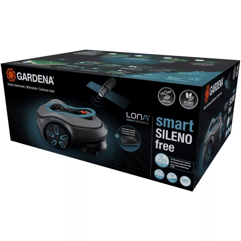 Gardena smart SILENO free -robottiruohonleikkuri enimmäisala 1200 m² leikkuuleveys 16 cm