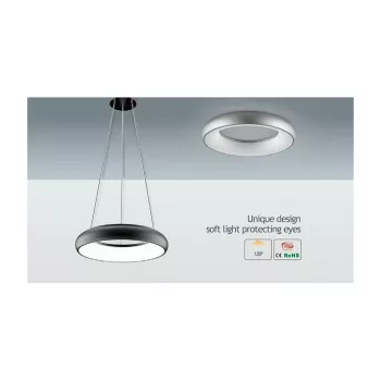 Synergy 21 LED-pyöreä valaisin Donut nw hopea 25w