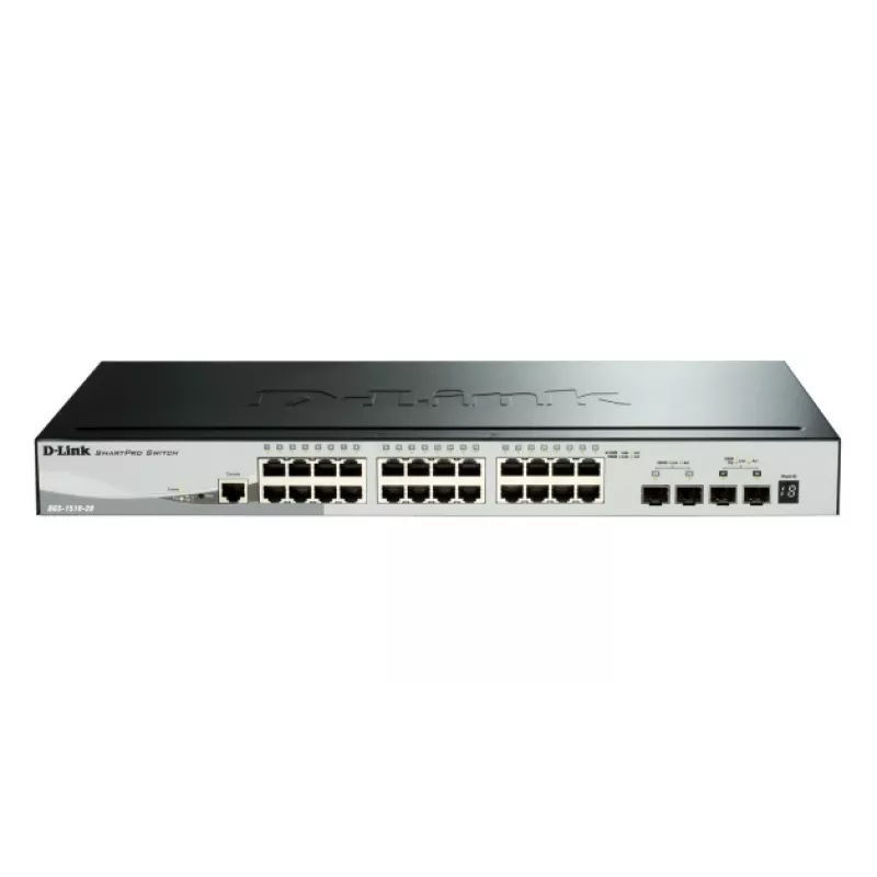 D-Link 52-porttinen Gigabit Stackable POE Smart Managed -kytkin sisältäen 4 x 10G SFP+