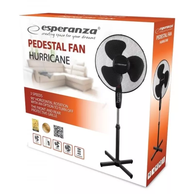 Esperanza EHF001KK kotituuletin musta