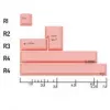 GMK FPTK5052 Additional Kit ABS-näppäinhatut, kaksivalu, laajennussarja ISO- ja ANSI-asetteluihin, pastellinpunainen