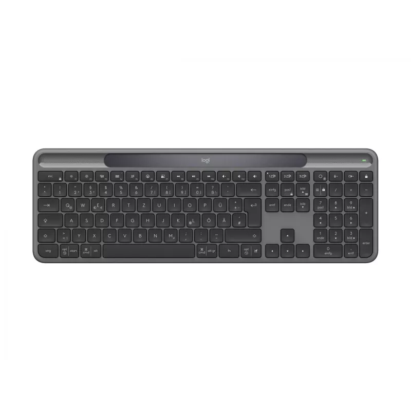Logitech Signature Slim Solar+ K980 langaton näppäimistö, saksalainen QWERTZ, grafiitti