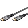 Plus High-Speed-HDMI-kaapeli Ethernetillä, 4K @ 60Hz (harmaa, 15 metriä)