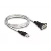 DeLOCK 63465 USB 2.0 Type-A - sarja RS-422/485 -sovitin, 6-napainen liitinlohko, 1,8 m, musta/läpinäkyvä