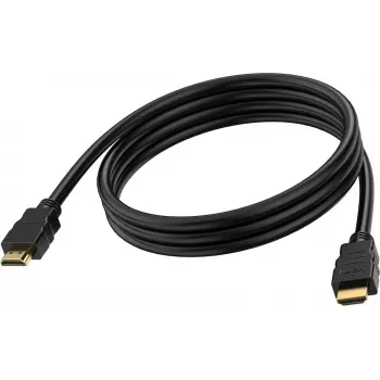 VISION Techconnect - Ultra High Speed - HDMI-kaapeli Ethernetillä - HDMI uros HDMI urokseen - 2,0 m - kaksoiseristys - musta - tuki 8K