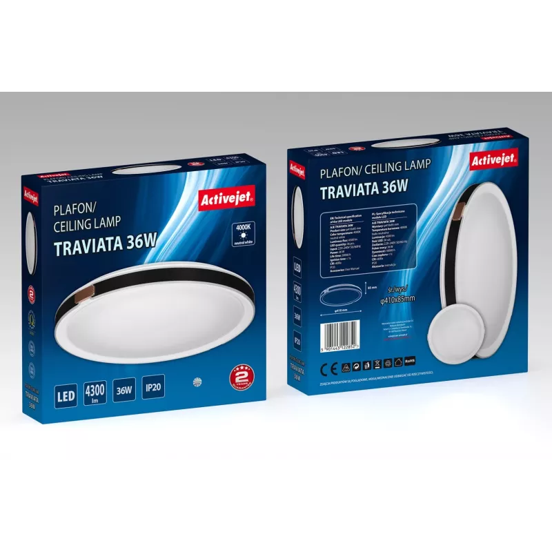 Activejet AJE-TRAVIATA LED-kattovalaisin 36W
