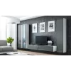 Cama vitriini VIGO '180' 180/40/30 valkoinen/harmaa kiiltävä