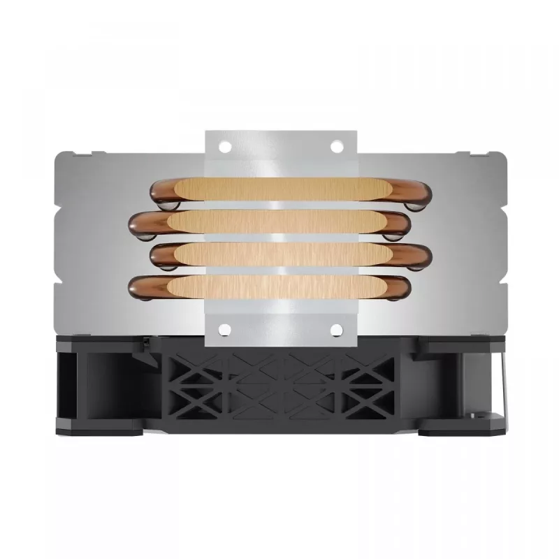 CPU-ilmajäähdytin SAVIO SAVGCOVORTEXX2ARGB 4 lämpöputkella, 120 mm ARGB-tuuletin, musta