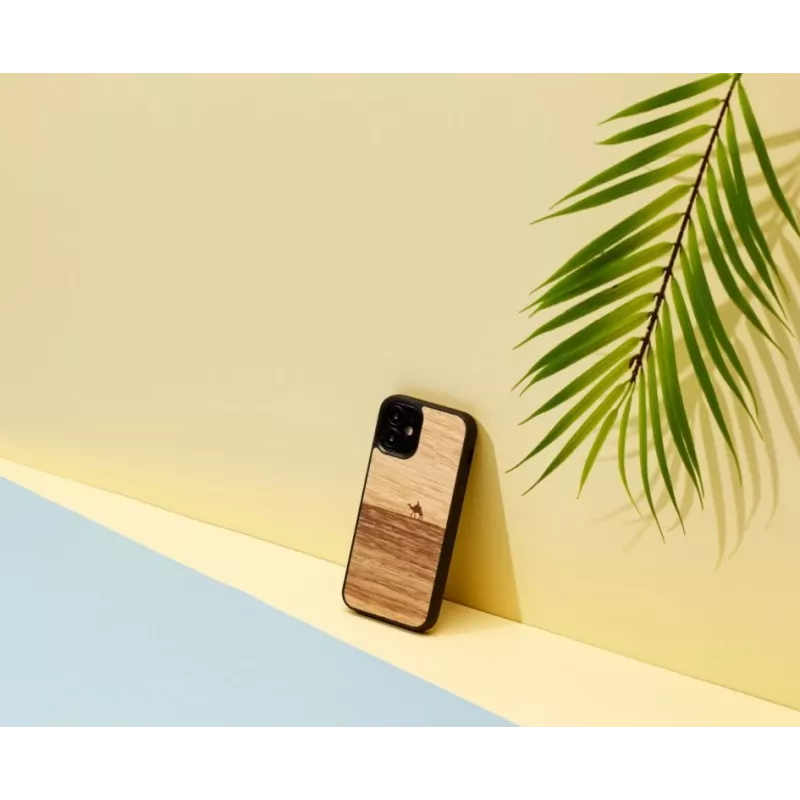 Man and Wood -suojakotelo iPhone 12 mini — terra musta