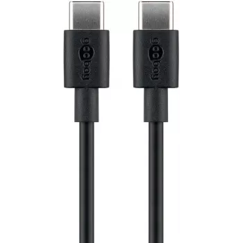 Goobay 51243 USB-kaapeli 2 m USB 2.0 USB-C musta (51243)
