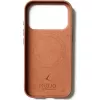 Mujjo Full Leather Case MagSafe -kotelo iPhone 17 Pro ruskea