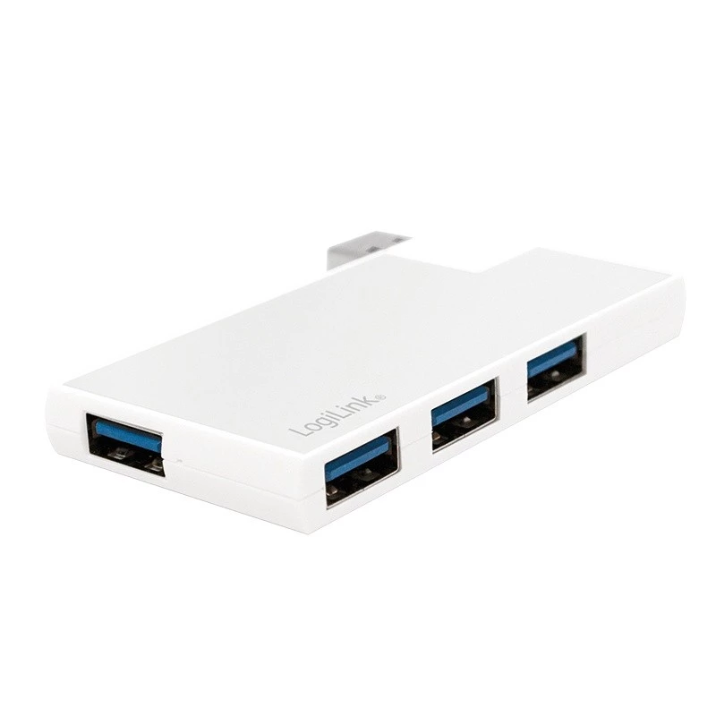 USB 3.0 4-porttinen keskitin, hopea