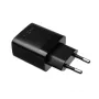 Kiinteä Dual-USB-matkalaturi FIXC17N-2U-BK, 17 W, kannettava USB-verkkosovitin, musta