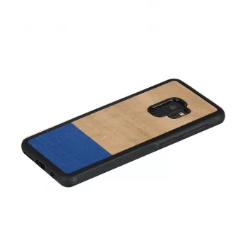 Puhelinkotelo man and wood Samsung Galaxy S9 – kyyhkynmusta, suojaava kova takakuori