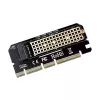 Laajennuskortti, sovitin M.2 NVMe M-Key PCI-E Savio AK-41
