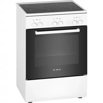 Bosch HKA090220 liesi vapaasti seisova liesi keraaminen keittotaso valkoinen