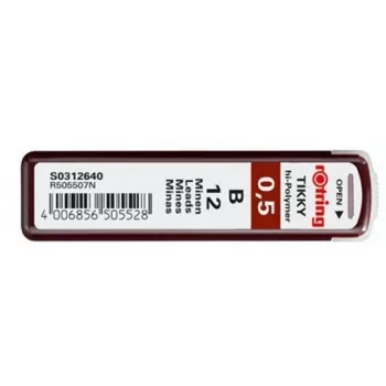 Lyijytäytekynän vaihtolyijy Rotring polymeeri B 0,5 mm S0312640