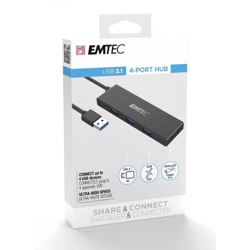 Emtec T620A Type-A Classic USB 3.2 Gen 1 keskitin