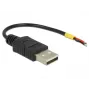 USB-kaapeli DeLOCK 85250 USB 2.0 0,1 m musta