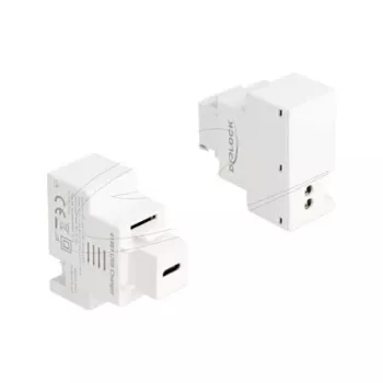DELOCK Keystone-moduuli USB-C PD 20W latausliitännällä, valkoinen