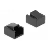 DeLOCK 86470 RJ45-pistokkeen pölysuojus, musta, 10 kpl