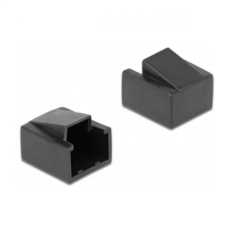DeLOCK 86470 RJ45-pistokkeen pölysuojus, musta, 10 kpl