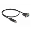 DeLOCK USB 2.0 -sarjaporttisovitin RS-232 50 cm FTDI musta
