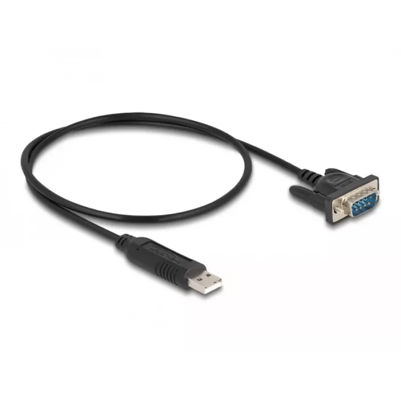 DeLOCK USB 2.0 -sarjaporttisovitin RS-232 50 cm FTDI musta