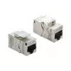 Keystone-moduuli patch-paneeliin DELOCK RJ45 Cat.6A ruuvisuojuksella, sininen