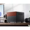 Jonsbo N4 Microtower-kotelo musta tukeva teräs kompakti PC-kotelo