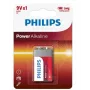 Kertakäyttöparisto Philips Power Alkaline Battery 6LR61P1B/10