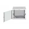 Seinäkiinnitteinen 19 tuuman räkkikaappi DIGITUS Dynamic-N DN-37106 — 9U, 600x600 mm, IP20, avainlukko