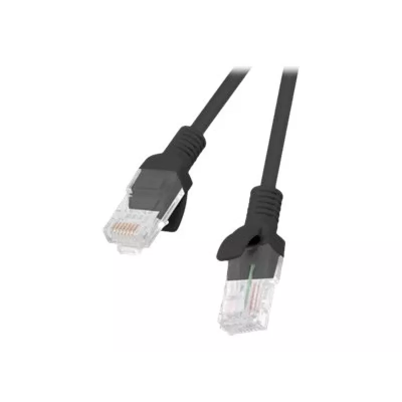 Verkkokaapeli LANBERG PCU5-10CC-0500-BK Cat5e U/UTP RJ-45 — 5 m, musta, CCA-johdin