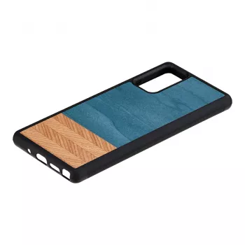 Älypuhelinkotelo Man and Wood Galaxy Note 20 Denim musta – suojaava kotelo denim-tyyliin