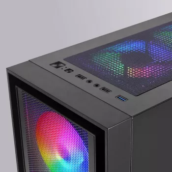 Mars Gaming MC-AIR tietokonekotelo Midi Tower musta